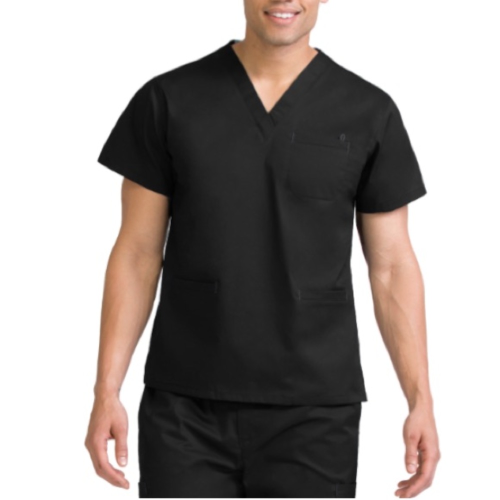 MED COUTURE MC² Men's Scrub Top 8471 3XL Black